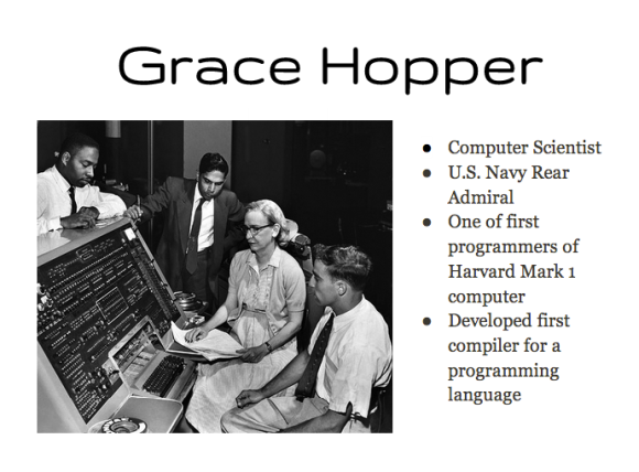 Grace Hopper Google Slides Slide Presentation